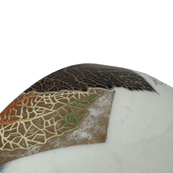 Kansai Fine China Japan Gold Rim Orange Leaves Rice Bowls Lot Of 3 Blue White - Picture 11 of 12